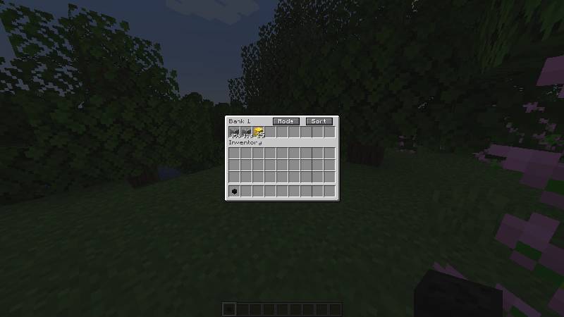 Скриншот мода Bank Storage #4321