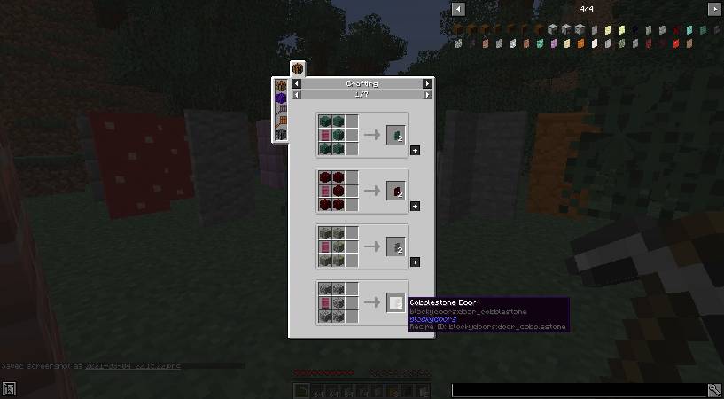 Скриншот мода Blocky Stone Doors #2465
