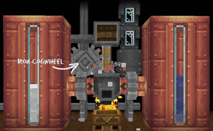 Скриншот мода Create: Extended Cogwheels Fabric #4078