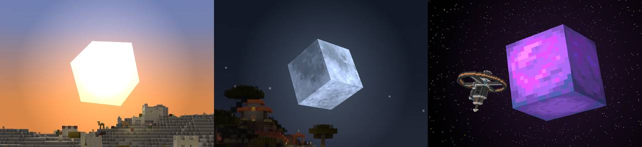 Скриншот мода Cubic Sun & Moon #4556