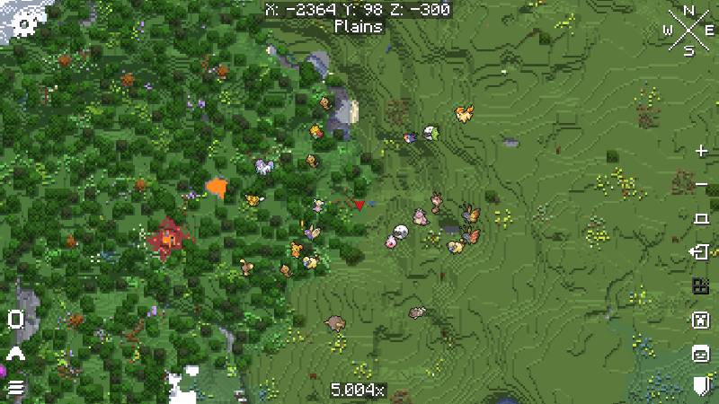 Скриншот мода E19 - Cobblemon Minimap Icons #3821