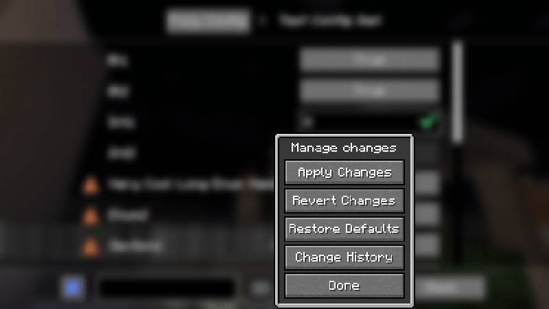 Скриншот мода Fzzy Config #2313