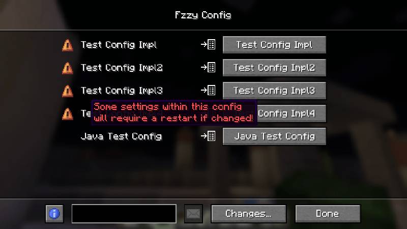 Скриншот мода Fzzy Config #2315