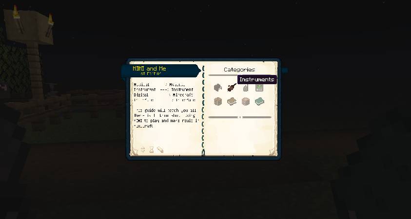 Скриншот мода Musical Instrument Minecraft Interface (MIMI) #4406