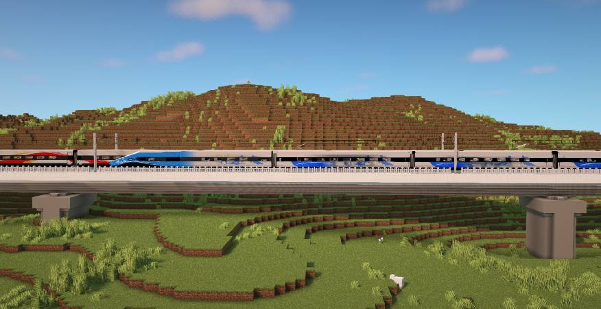 Скриншот мода Minecraft Transit Railway (Automated trains, planes, and more!) #3051
