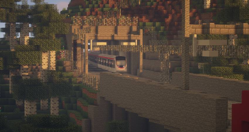 Скриншот мода Minecraft Transit Railway (Automated trains, planes, and more!) #3056