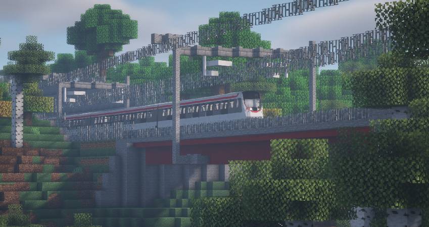 Скриншот мода Minecraft Transit Railway (Automated trains, planes, and more!) #3057