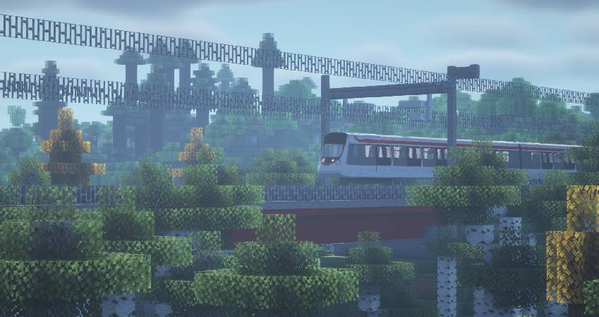 Скриншот мода Minecraft Transit Railway (Automated trains, planes, and more!) #3058