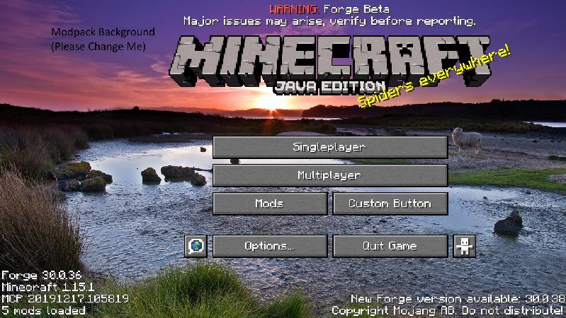 Скриншот мода PackMenu #1580