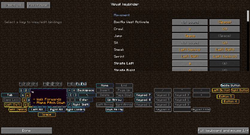 Скриншот мода Raw's Visual keybinder #3747