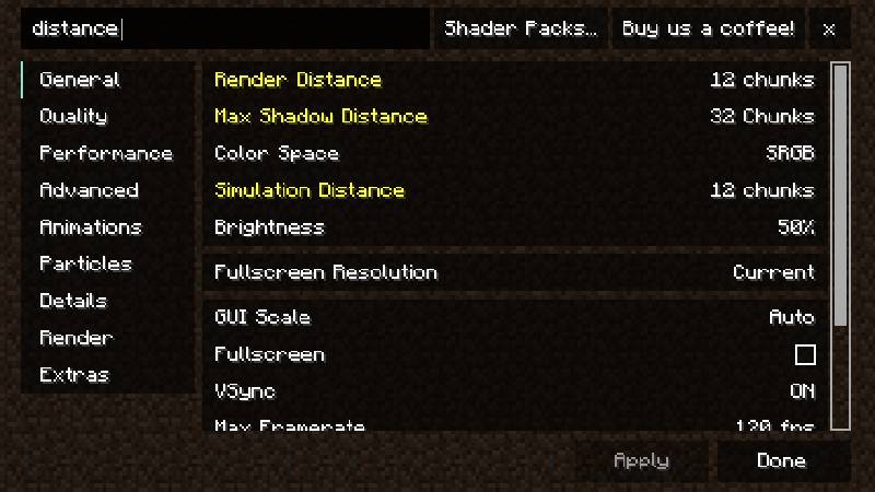 Скриншот мода Reese's Sodium Options #1552