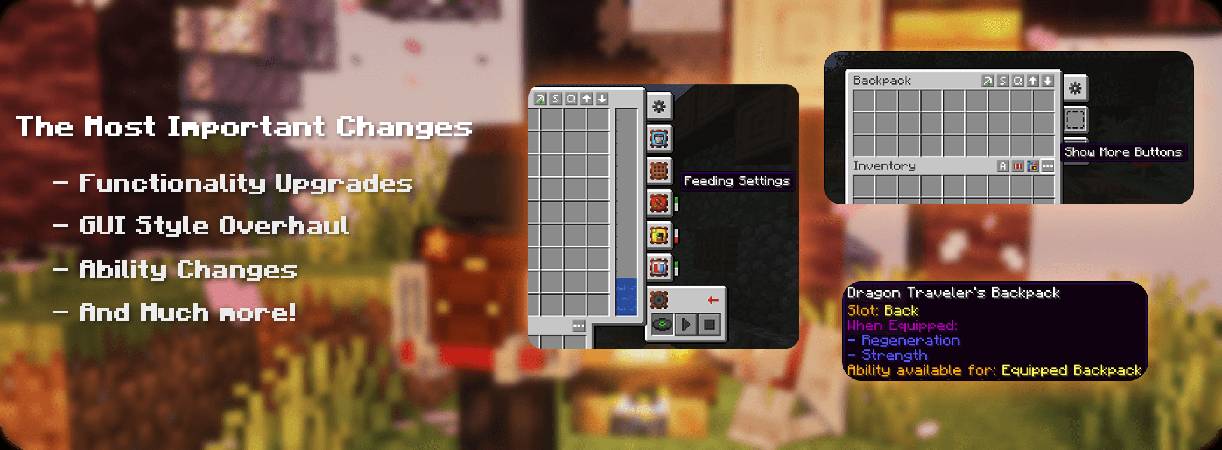 Скриншот мода Traveler's Backpack #1411