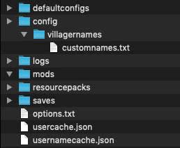 Скриншот мода Villager Names #1111