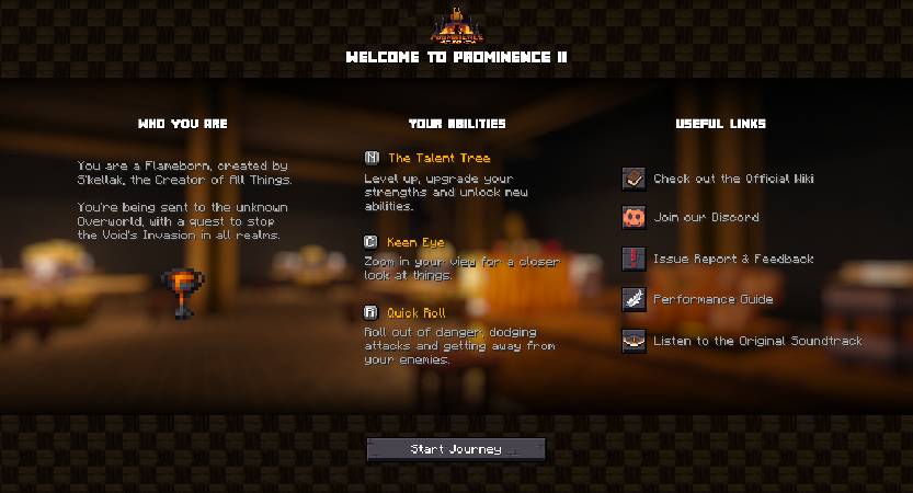 Скриншот мода Welcome Screen (Modpack Utils Series) #3716