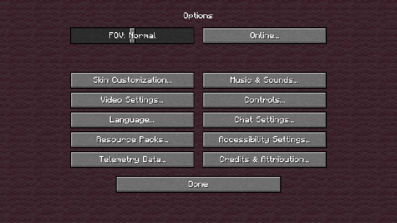 Скриншот мода YUNG's Menu Tweaks (Fabric) #2724